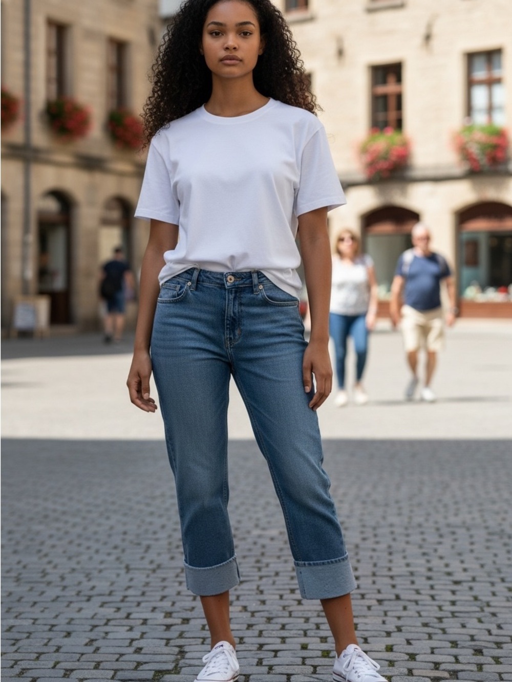 Calvin Klein Jeans Women's Cropped High-Rise Jeans in Blue